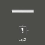 ابزار قاب بندی پلی یورتان 2.2 سانتی یکطرفه