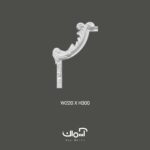 گل گوشه پلی یورتان برای قاب بندی 2.2 سانتی