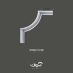 گل گوشه پلی یورتان برای قاب بندی 2.2 سانتی نئوکلاسیک