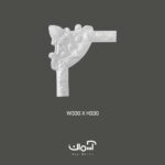 گل گوشه پلی یورتان برای قاب بندی 5 سانتی