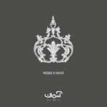 گل پلی یورتان وسط قاب نئوکلاسیک 85214