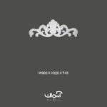 گل پلی یورتان وسط قاب 90 سانتی 85253