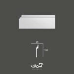 قرنیز کاور و بازسازی پلی یورتان 15 سانتی چینی