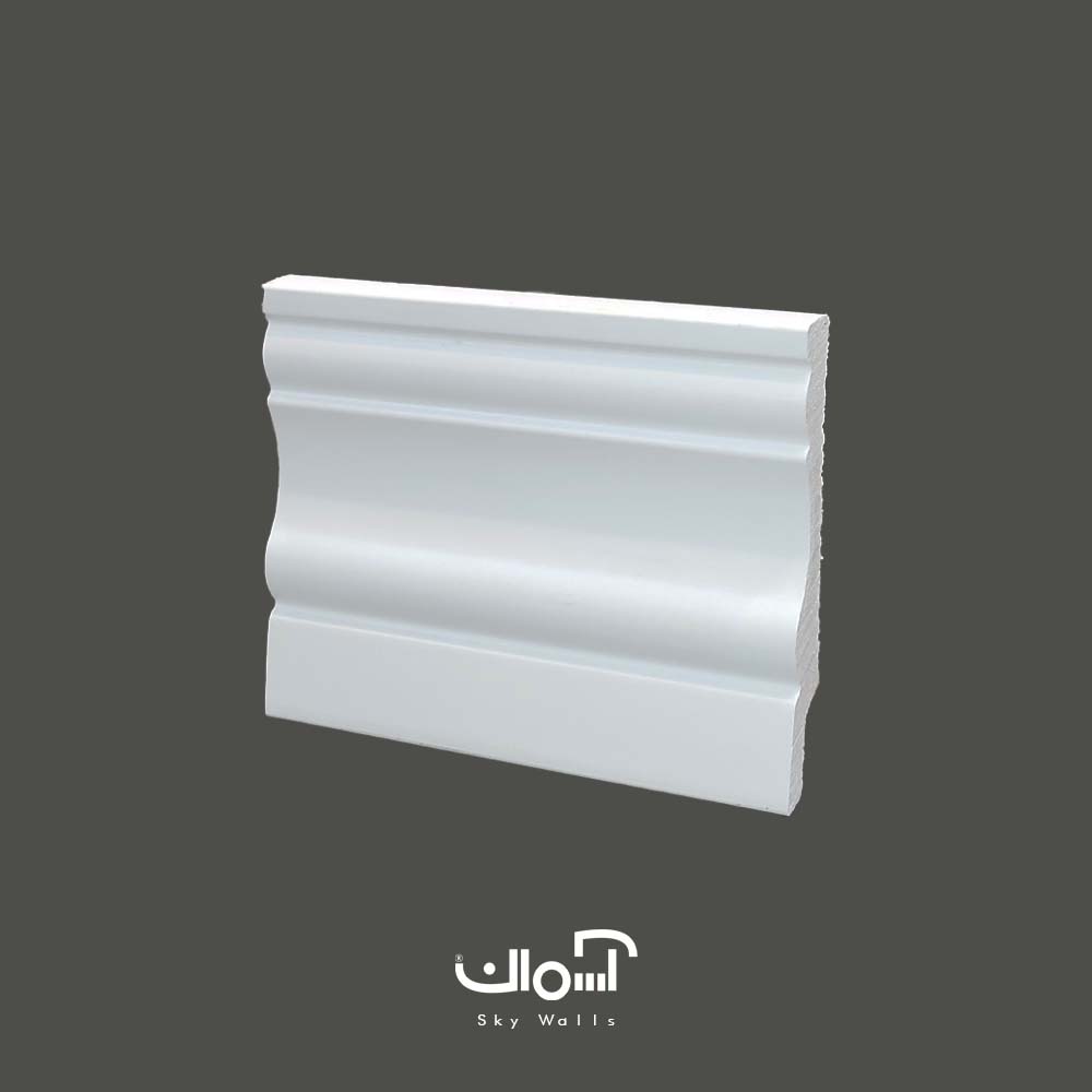 قرنیز 9.5 سانتی کلاسیک سفید قرنیز 9.5 سانتی کلاسیک سفید مات - Image 1