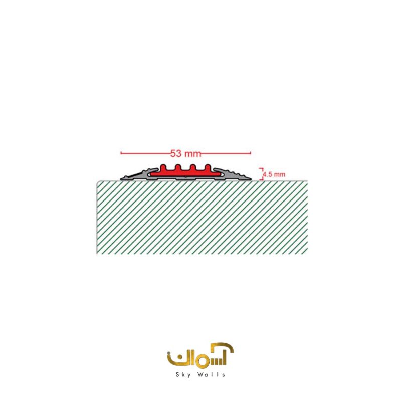 ترمز پله آلومینیومی تخت 5 سانت - Image 2