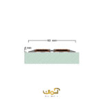 ترمز پله آلومینیومی تخت 9 سانتی - Image 2