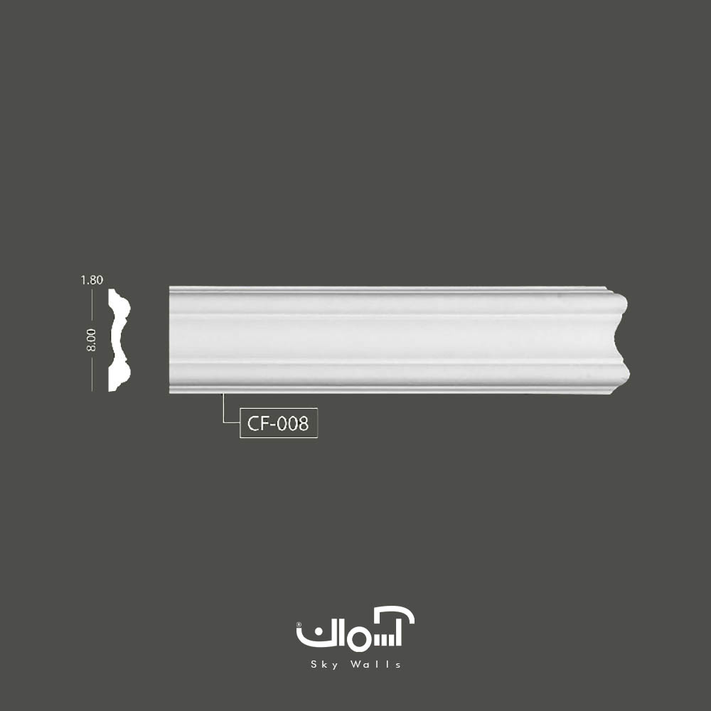 ابزار قاب بندی تخت 8 سانتی ابزار قاب بندی پلی یورتان 8 سانتی متقارن تخت - Image 1