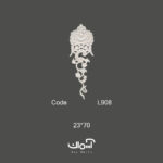 گل پلی یورتان موتیف 70 سانتی آویز ایرانی