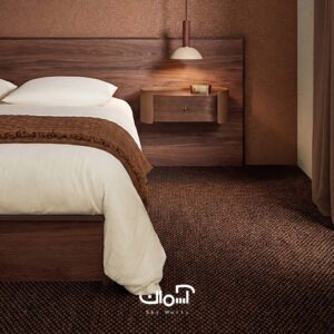 پالاز موکت نرمینه اسپرت کد 5523 رنگ قهوه ای برای نمایشگاه ها و محیط های اداری