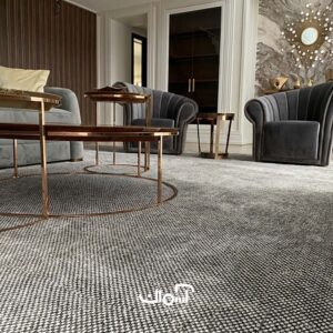 پالاز موکت نرمینه اسپرت کد 9723 رنگ طوسی برای نمایشگاه ها و محیط های اداری