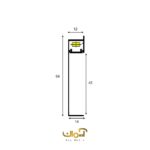 قرنیز توکار آلومینیومی نوری 4.5 سانتی با لبه درزگیر - تصویر 2