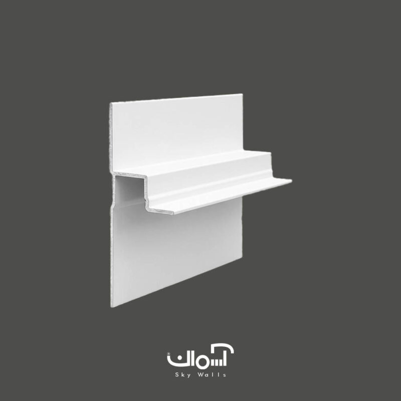 قرنیز توکار آلومینیومی نوری 4 سانتی برای دیوار گچی - تصویر 4