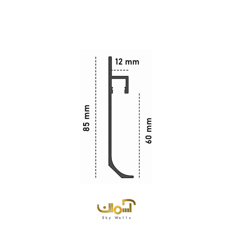 قرنیز توکار آلومینیومی نوری 6 سانتی - تصویر 2